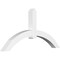 Ekena Millwork Archdale Architectural Grade PVC Gable Bracket, 84"W x 42"H x 6"D x 6"F, 12/12 Pitch GBP084X42X0606ARC00 - alternate 1